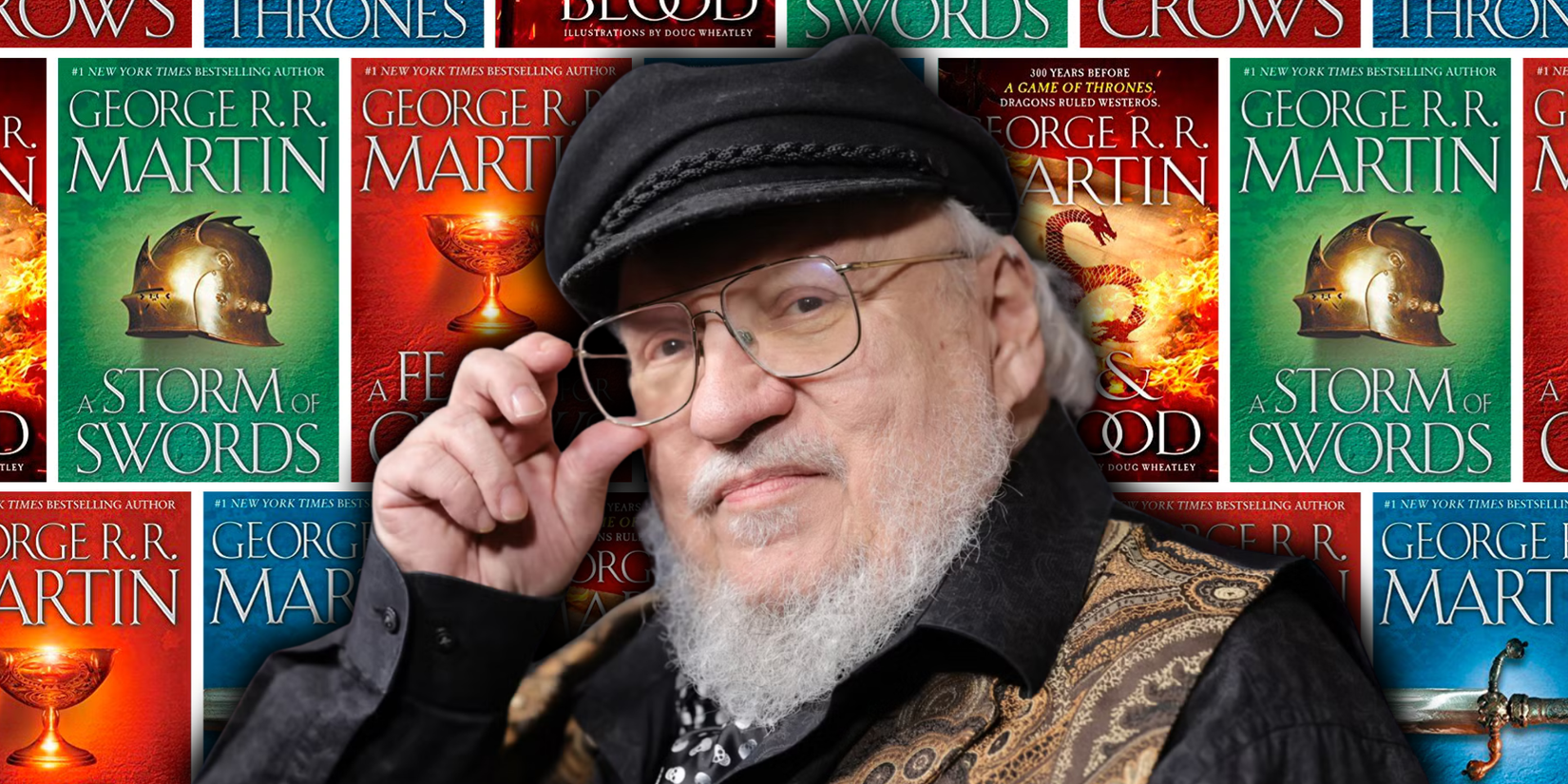 A Song of Ice and Fire Game of Thrones books behind George R.R. Martin - GOT Featured Image