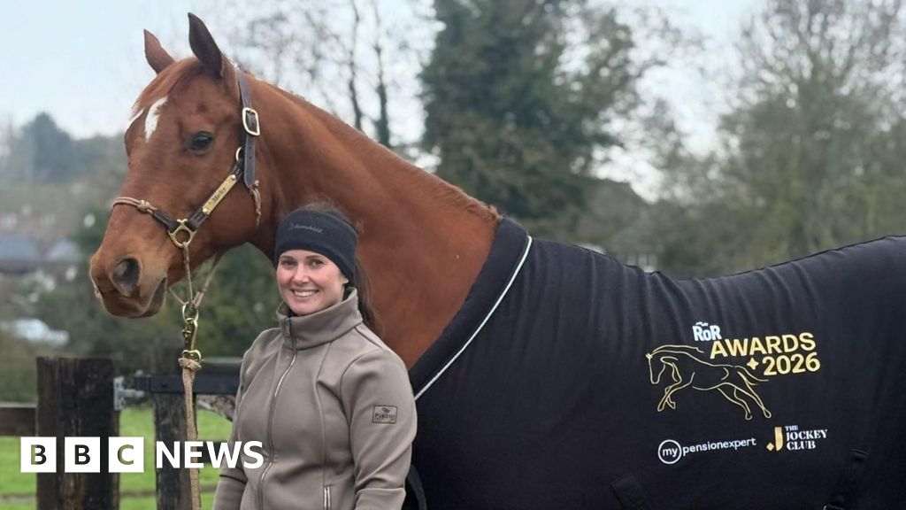 Failed Essex racehorse wins national retraining award - BBC