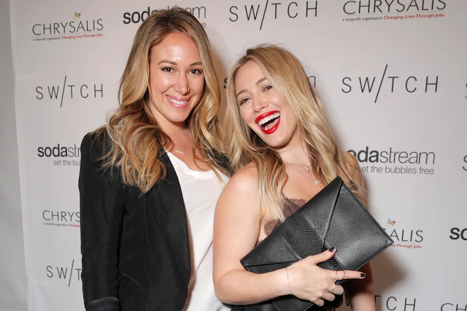 Haylie Duff, left, and Hilary Duff in 2013