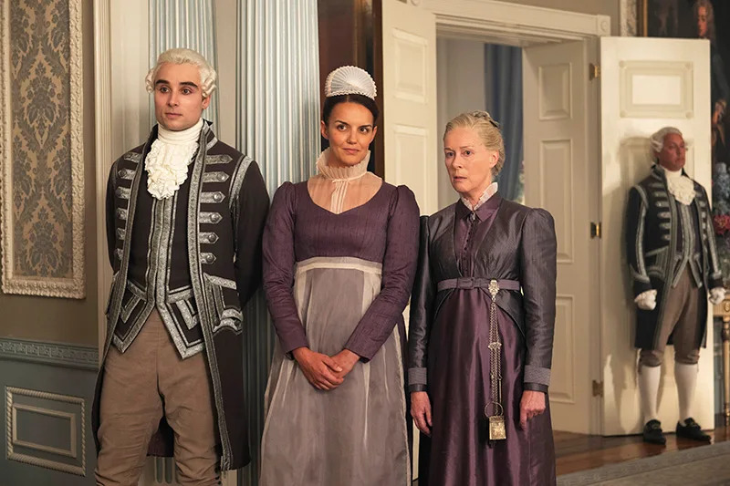 BRIDGERTON, from left: Oli Higginson, Sophie Lamont, Geraldine Alexander, ‘The Waltz', (Season 4, ep. 401, aired Jan. 29, 2026). photo: Liam Daniel / ©Netflix / Courtesy Everett Collection
