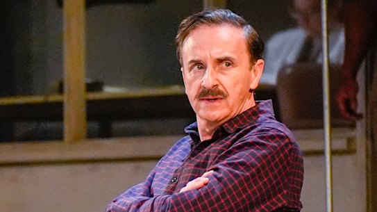 Mark Satruno (left) and Mitchell Butel in The Normal Heart.