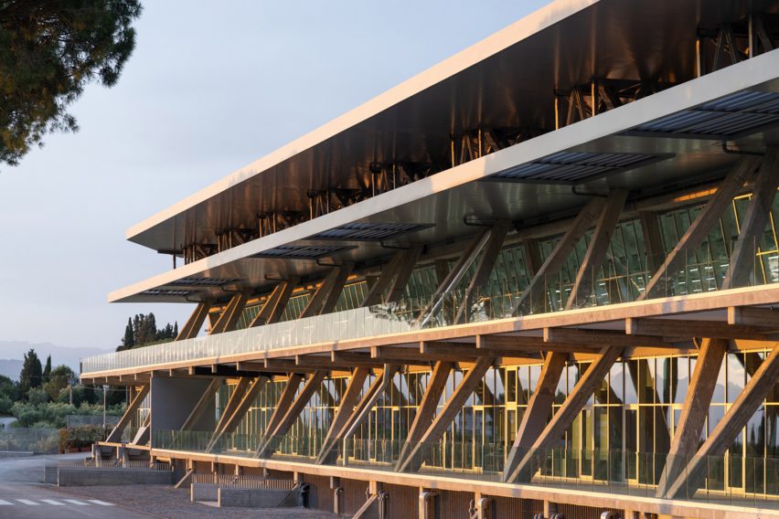 Factory with double roof