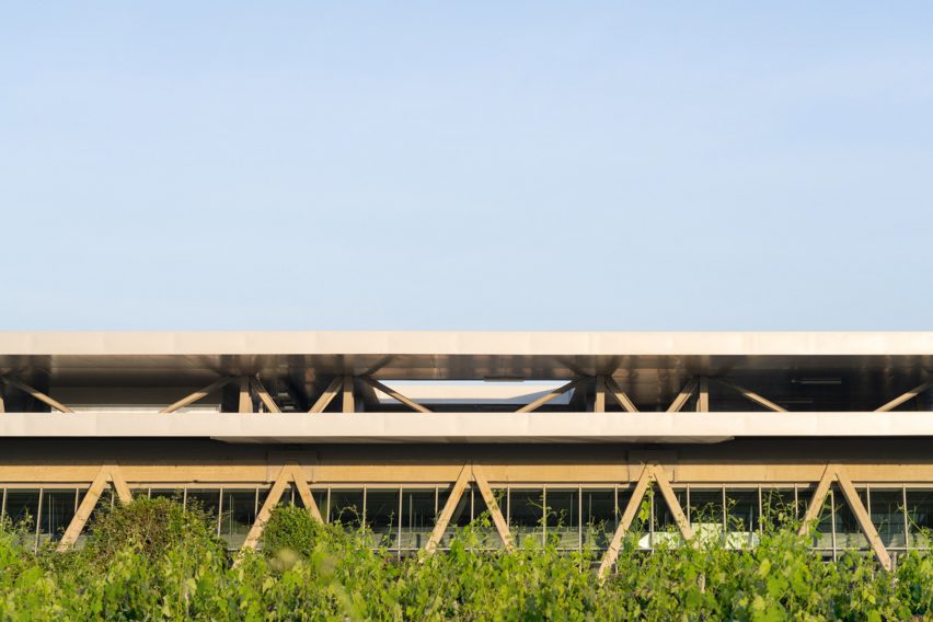 Exterior of factory in Tuscany