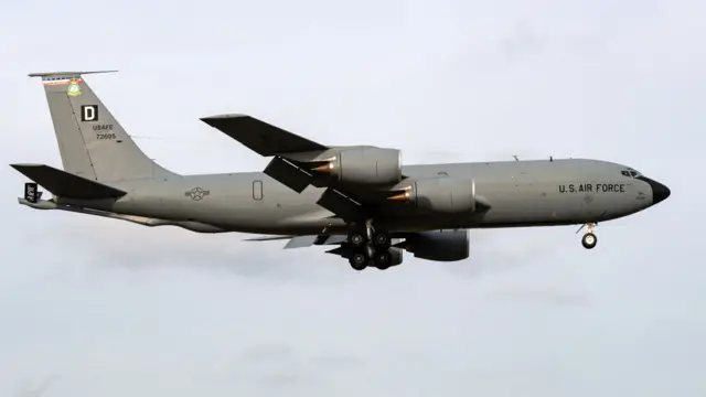 A US Air Force KC-135 aerial tanker (file pic)