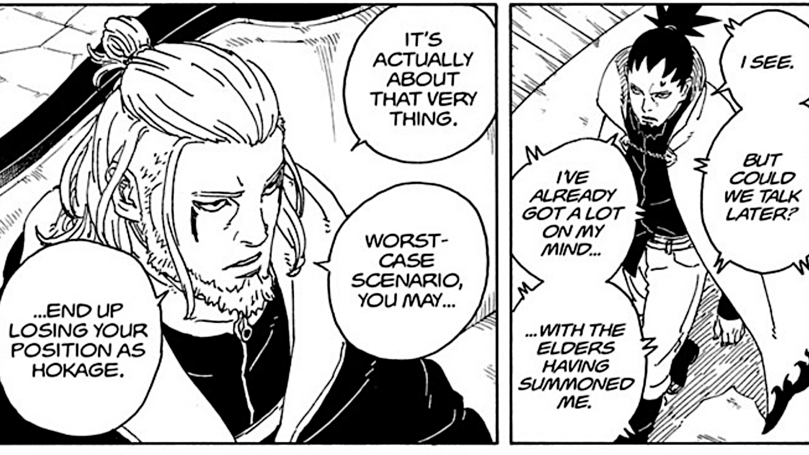 Boruto Two Blue Vortex chapter 26 Shikamaru and Koji