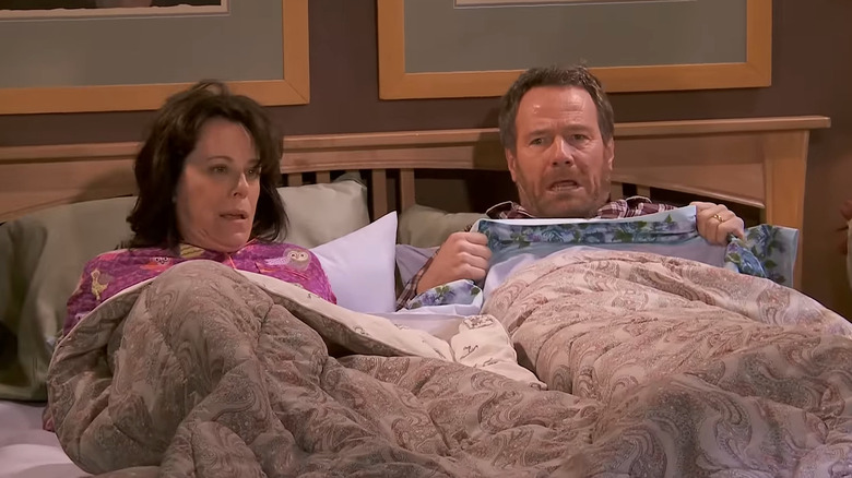 Lois in bed next to Hal in Breaking Bad/Malcolm in the Middle crossover