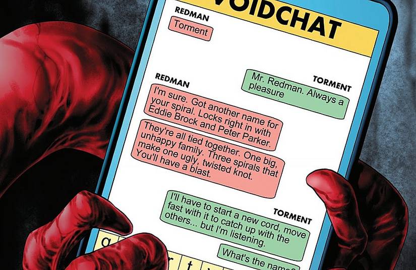 Carnage texts Torment and gives them MJ's identity