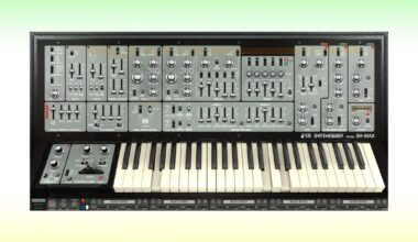 Interface of the Cherry Audio SH-MAX virtual synth.