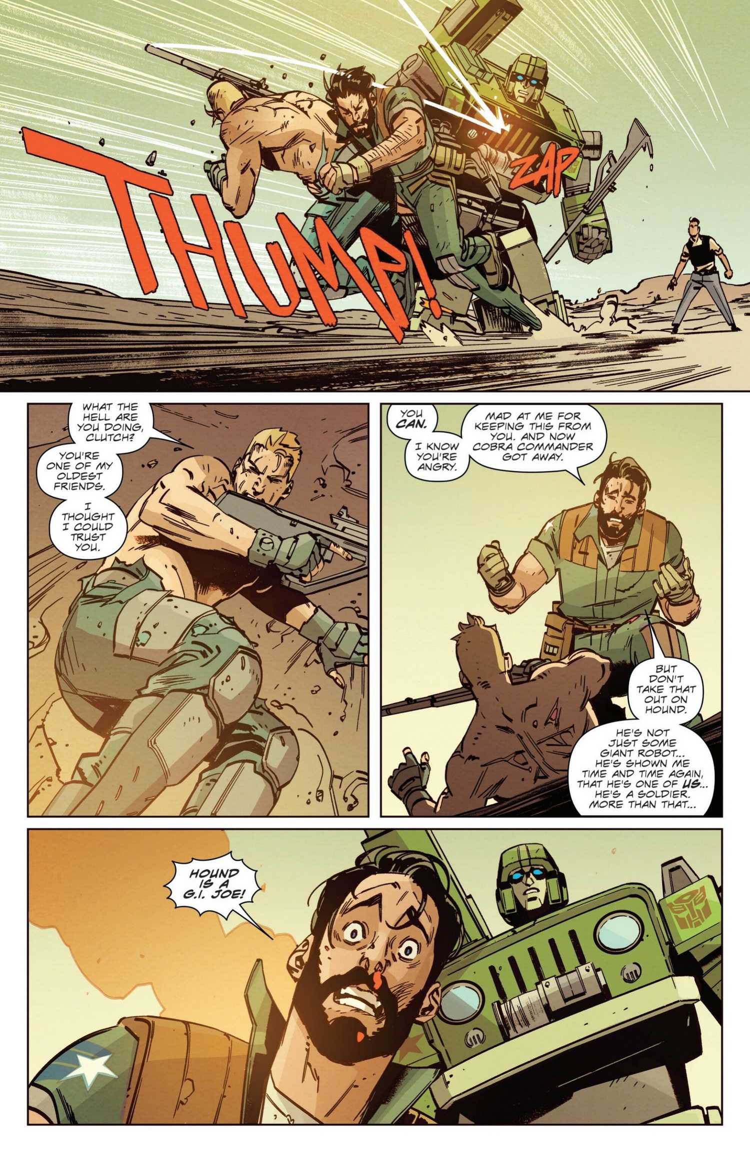 Clutch Defends Hound in GI Joe #19