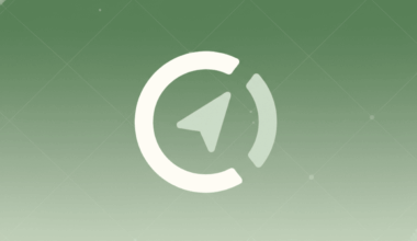 A 16:9 aspect ratio image featuring a white compass icon with a light green arrow pointing northeast, set against a professional flat design background with soft green gradients and subtle geometric patterns.