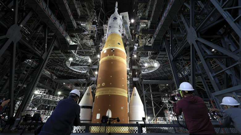 the NASA Artemis II rocket