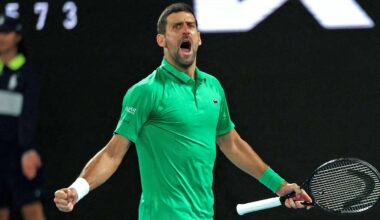 Novak Djokovic reached the Australian Open final for the 11th time.