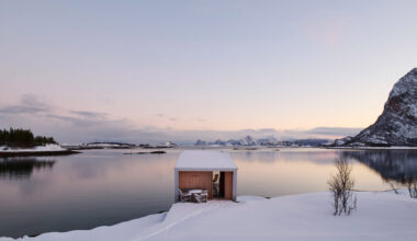 Wooden house by the ocean
