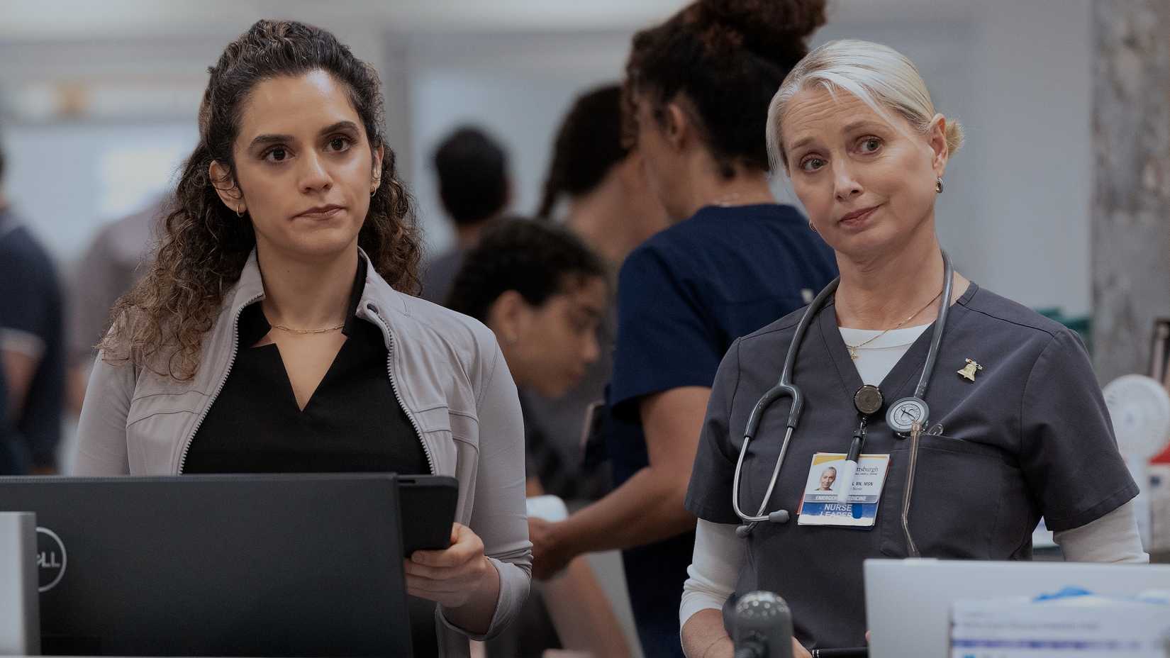 Dr. Al-Hashimi and Dana in The Pitt season 2