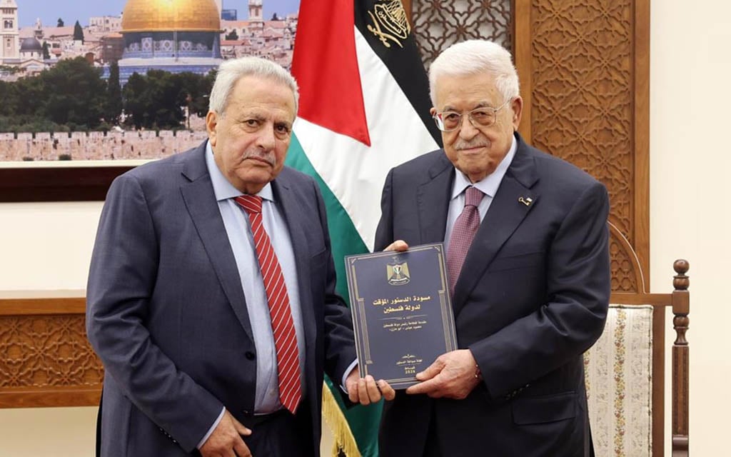 Abbas receives draft constitution that aims to transition PA to full-fledged state