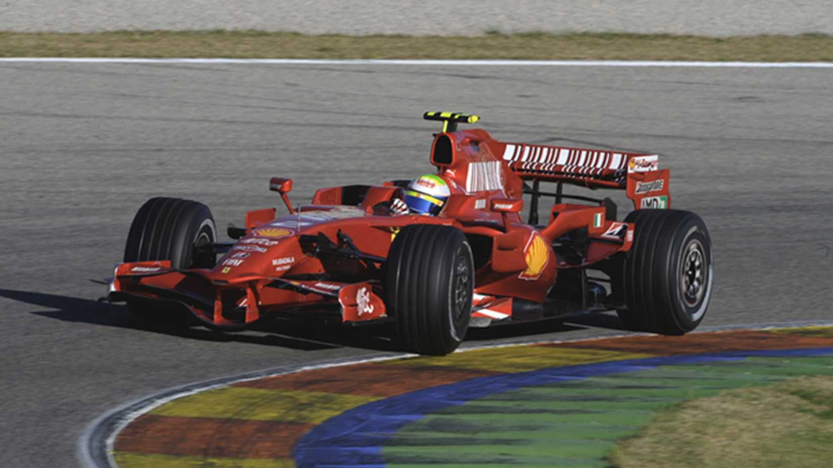 Ferrari F2008 on track