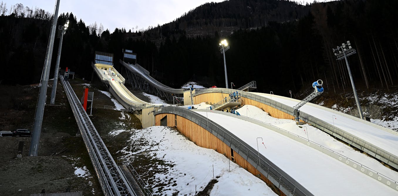 Climate change threatens the Winter Olympics’ future – and even snowmaking has limits for saving the Games