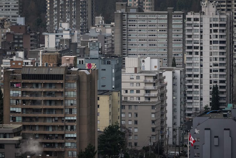 photo of a dense group of high rise buildings