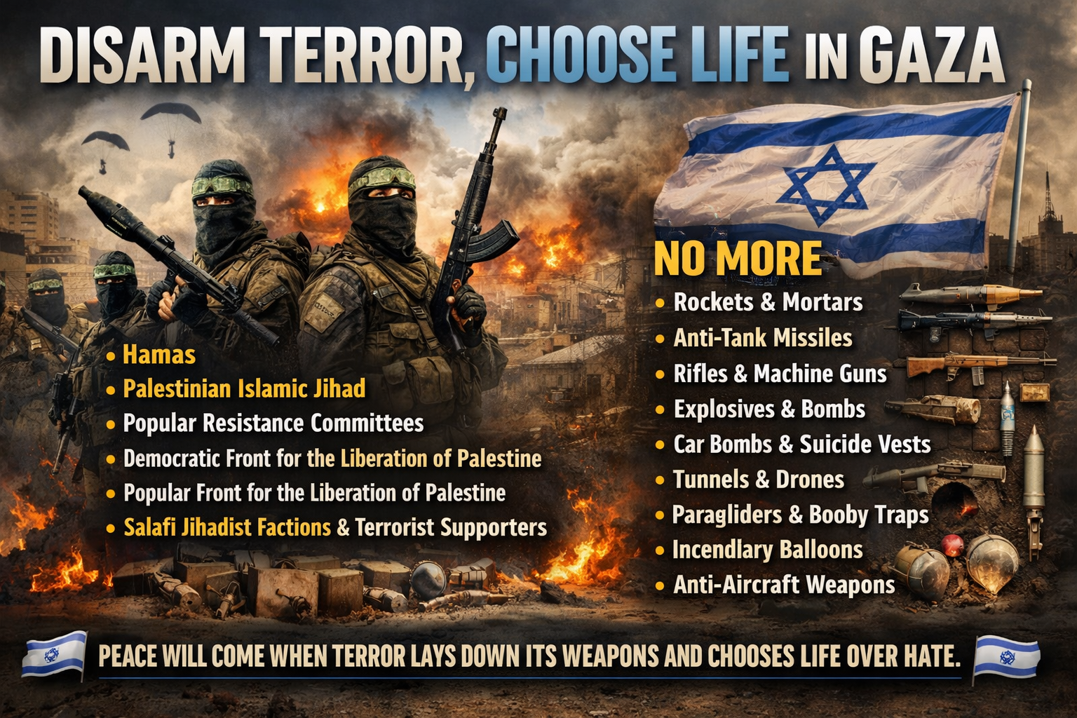 The Blogs: Disarm Terror Choose Life in Gaza | Sabine Sterk