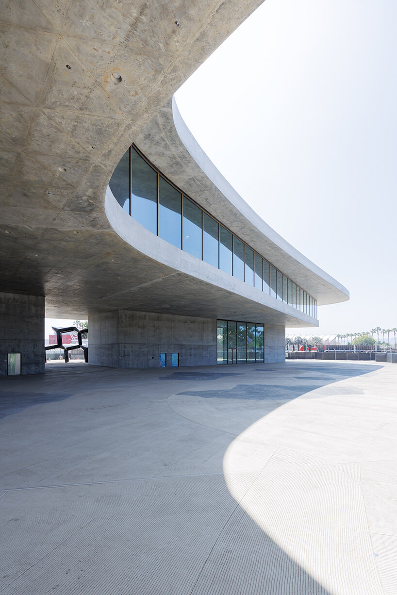 peter zumthor's fluid concrete david geffen galleries to open at LACMA in april 2026