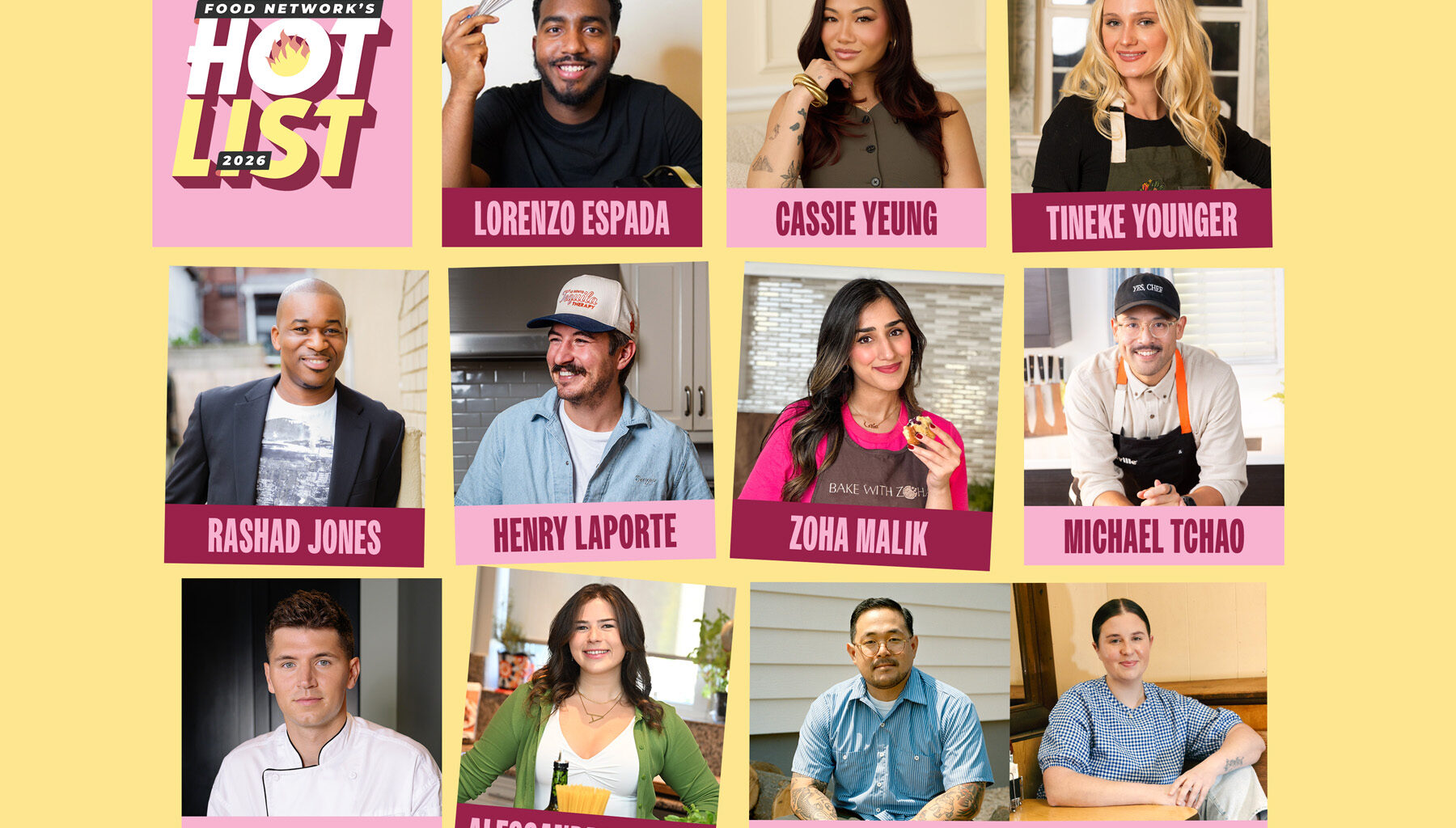 Food Network Unveils the 2026 Hot List Celebrating Rising Culinary Stars Shaping Today’s Food Trends