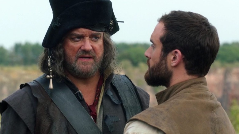 Pirate King standing next to Galavant in Galavant