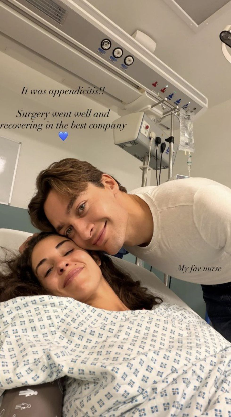 George Russell's girlfriend Carmen Mundt took to social media to update fans on her condition