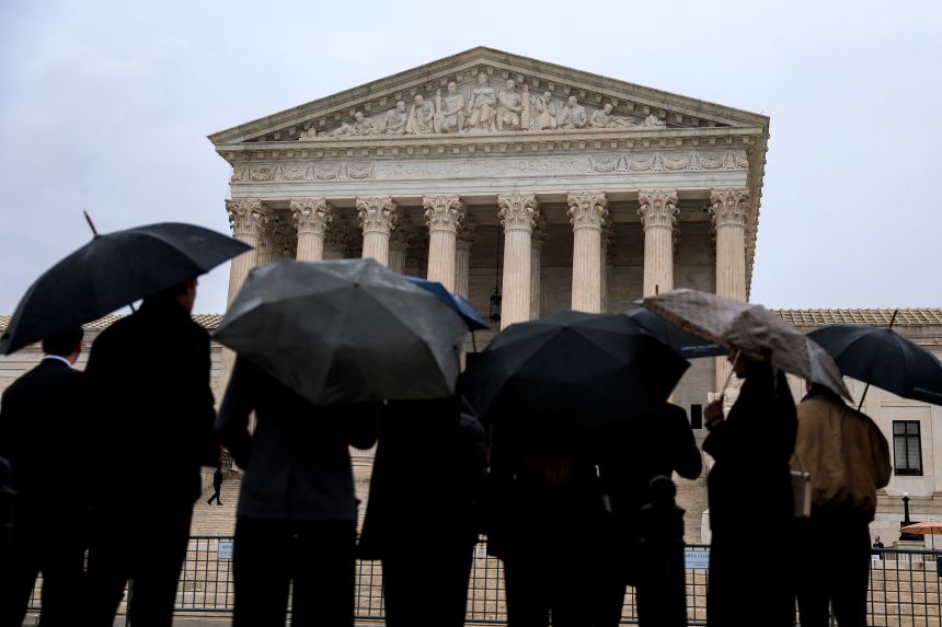 The US Supreme Court as seen on Friday.