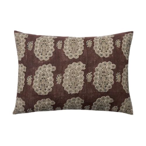 McGee &amp; Co., Ginny Block Print Linen Pillow Cover