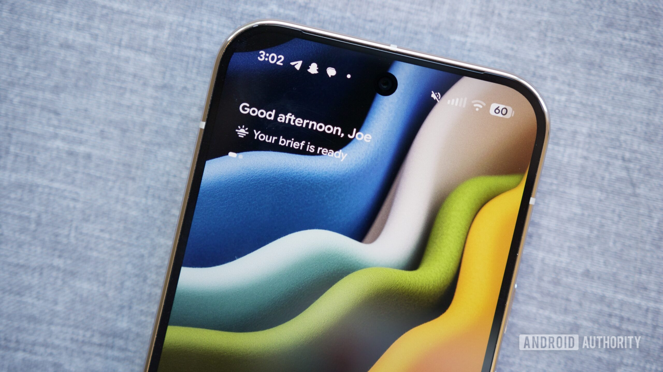 Daily Hub pop-up in the At a Glance widget.