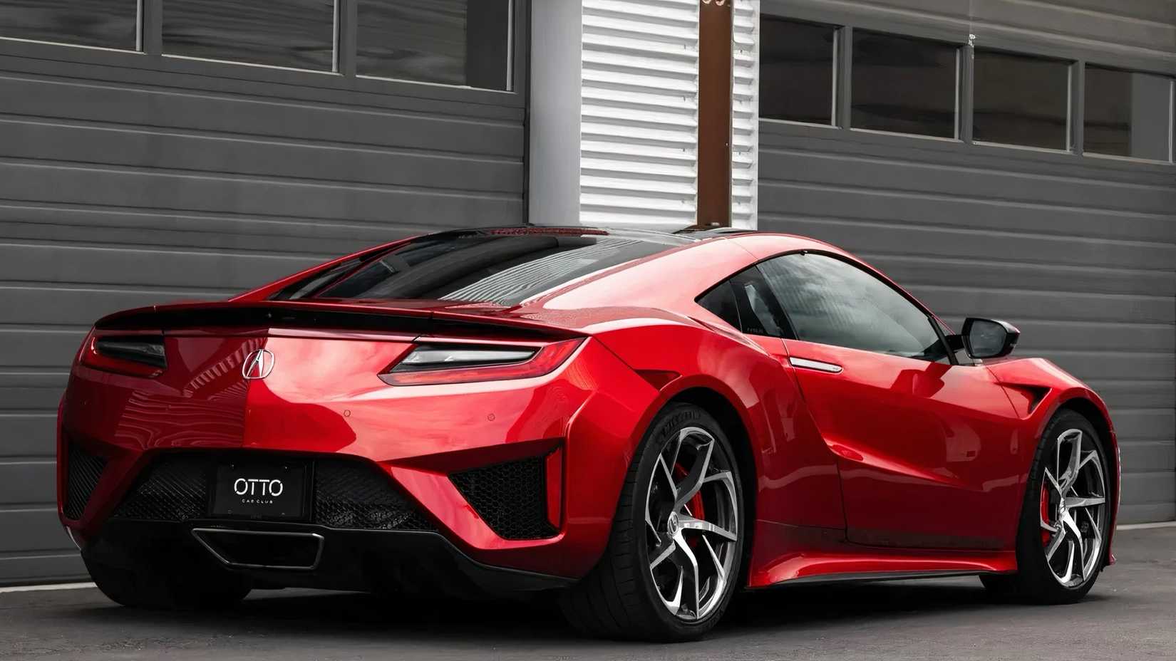 2017 Acura NSX in red parked outside