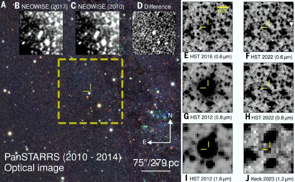Location and disappearance of M31-2014-DS1. Image credit: De et al., doi: 10.1126/science.adt4853.