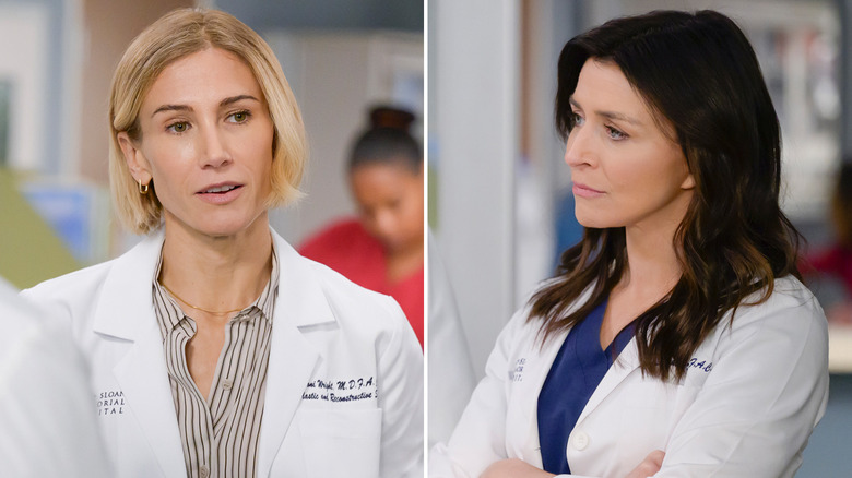 Toni and Amelia on Grey's Anatomy Season 22 Episode 11