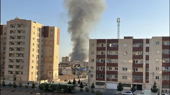 US Iran tensions live updates: The visuals of the fire were shared by several internet users. US Iran tensions live updates: The visuals of the fire were shared by several internet users.