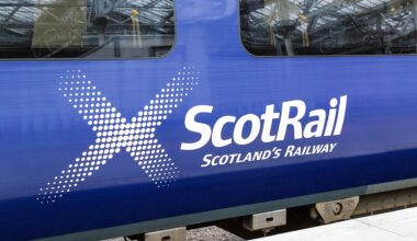 ScotRail train at station