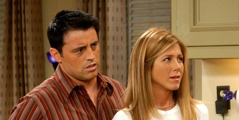 Joey Tribbiani (Matt LeBlanc) and Rachel Green (Jennifer Aniston) from Friends