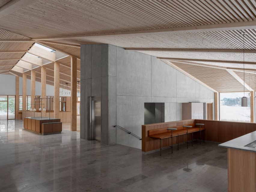 Upper floor interior at Kursgården Kämpasten by Johan Sundberg Arkitektur and Tengbom