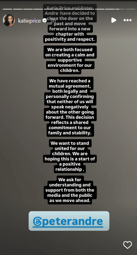 Katie Price post
