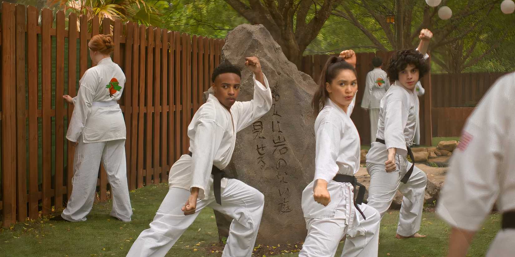 Kenny, Devon and Anthony in Cobra Kai.