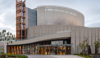 KPF wraps waste incineration plant with spiralling terrace in Taiwan