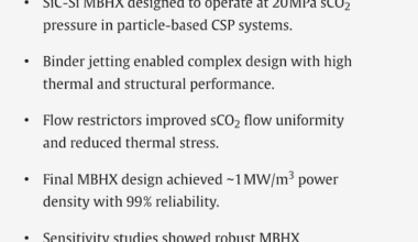 Published at Solar Energy - Design of a SiC-Si moving packed-bed particle-to-sCO2 heat exchanger for high temperature concentrating solar power applications
