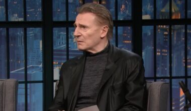 Liam Neeson Tells 'Late Night' Audience to Shut Up as They Giggle at Him