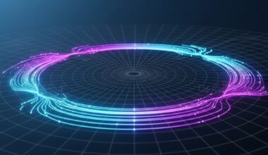 2D electron system under strong magnetic field forming quantized edge currents, simulation grid overlay optimizing flow