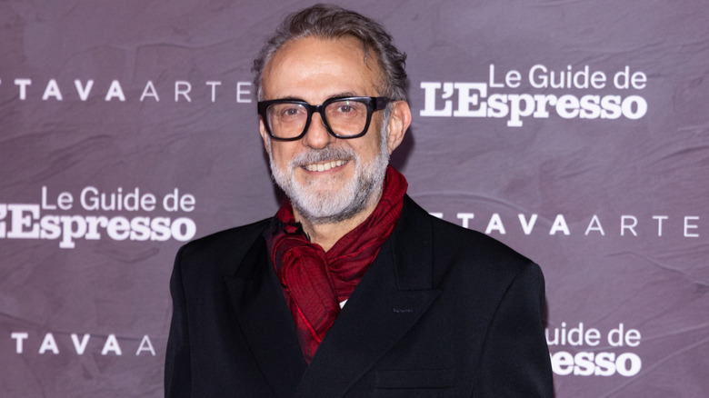 Massimo Bottura attends the "Guide De L'Espresso Ristoranti E Vini D'Italia 2026"