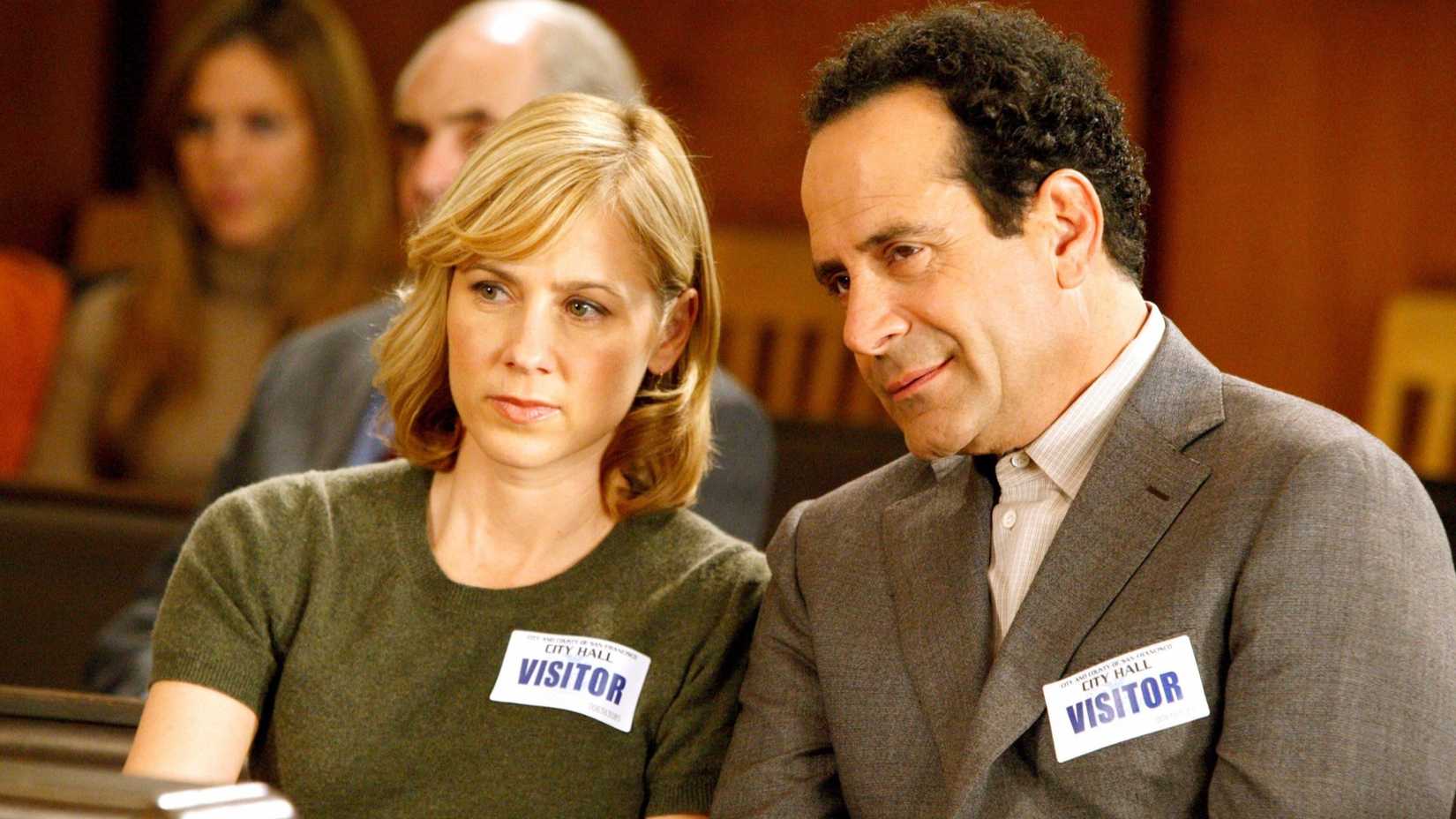 Natalie and Adrian at city hall in Monk season 7.