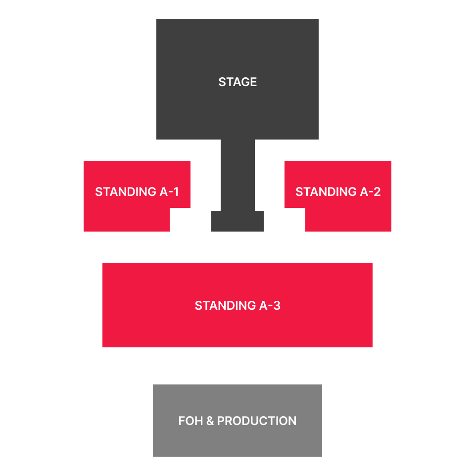 The seating chart for standing zones at "BTS The Comeback Live: Arirang," scheduled to take place on March 21 (Weverse)