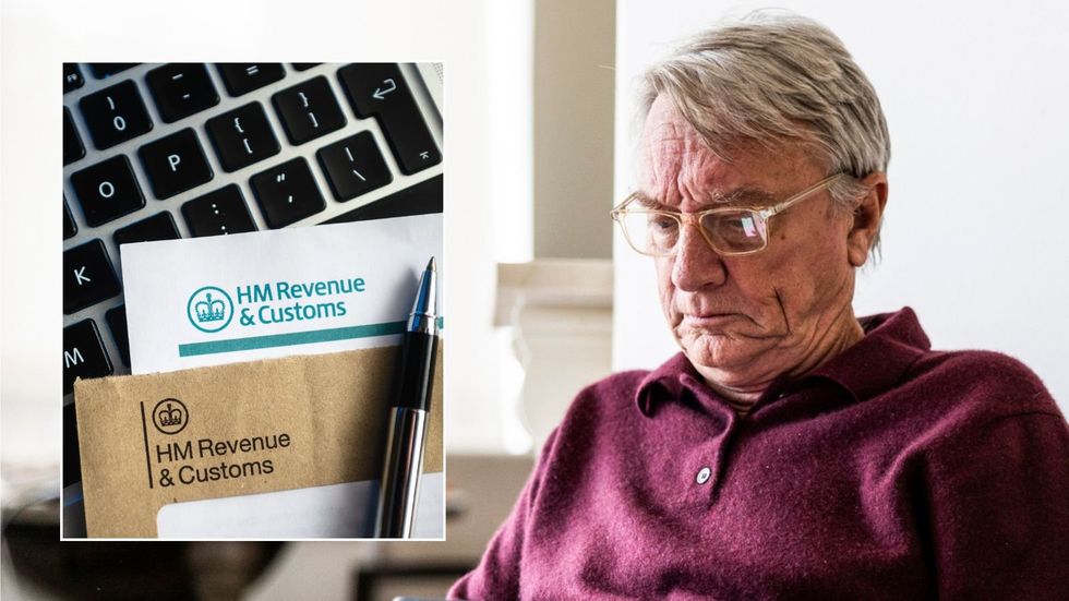 Older man and HMRC letter