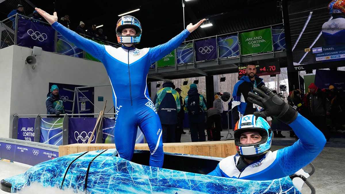 Israel's Adam Edelman and Menachem Chen compete in Olympics