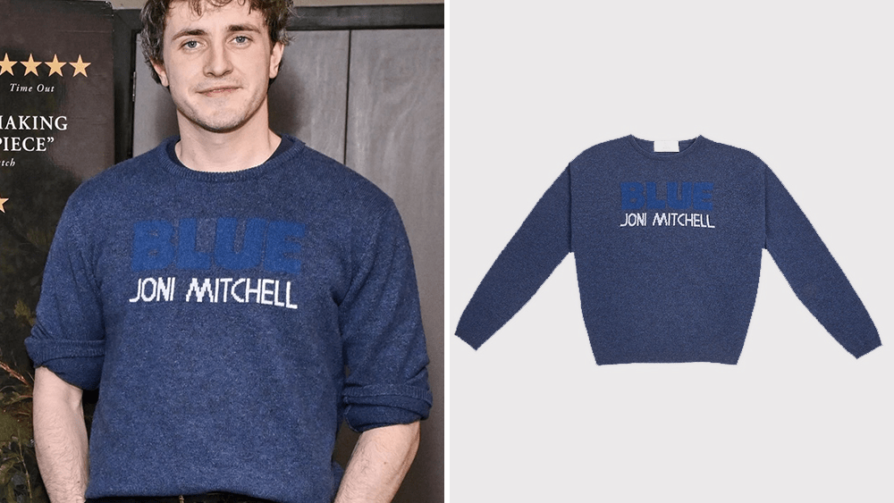 Paul Mescal Joni Mitchell Sweater at Man on the Run Screening: Shop