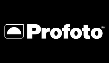 White Profoto logo on a black background, featuring a stylized half-circle light icon inside a square to the left of the word "Profoto" in bold, white letters.